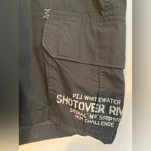 Point Zero Cargo Board Shorts Black Mens  40 - Picture 9 of 13